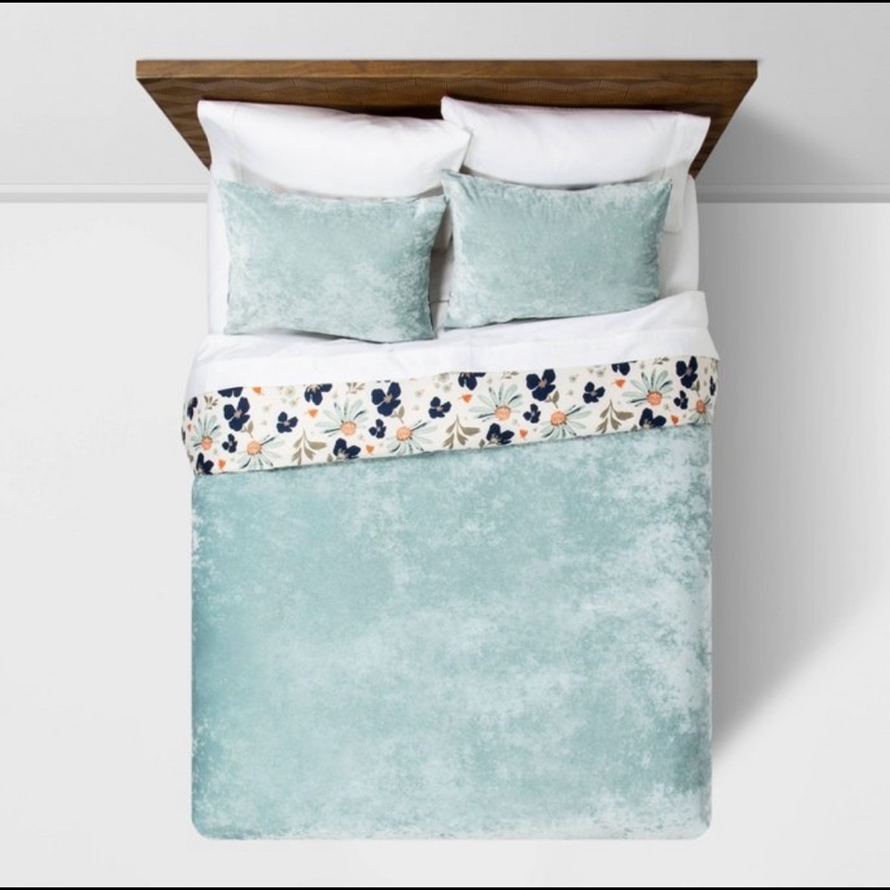 King Opalhouse Dusty Jade Reversible Duvet - NWOT